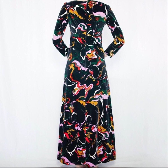 Vintage 1960s-1970s Custom Velour Gown - Picture 1 of 8